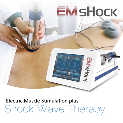 เครื่องบำบัดด้วยคลื่นแม่เหล็กไฟฟ้าแบบ Double Channel Shockwave EMS สำหรับการจัดการความเจ็บปวด