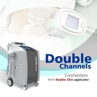 การแช่แข็ง Cryolipolysis Chin Treatment Double Cryo Machine 4 จับ Double Channel Cool Body Fat Freezing Slimming