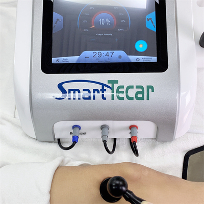 White Chiropractic Spine Pain Tecar Diathermy Therapy Machine สำหรับอาการปวดเรื้อรัง