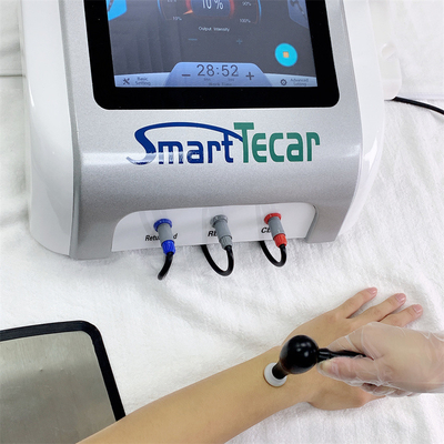 White Chiropractic Spine Pain Tecar Diathermy Therapy Machine สำหรับอาการปวดเรื้อรัง