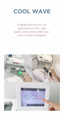 เครื่องแช่แข็งไขมัน Cryolipolysis + เครื่องบำบัดด้วยคลื่นกระแทกประเทศจีน Body Slimming