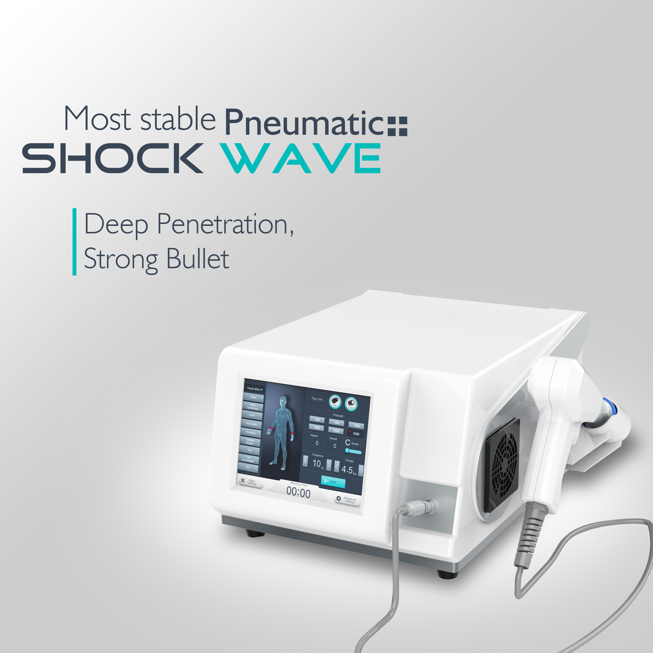 Shock Wave Therapy Machine เครื่องกายภาพบำบัด New Shock Wave ED (หย่อนสมรรถภาพทางเพศ) Treatment WaveMachine