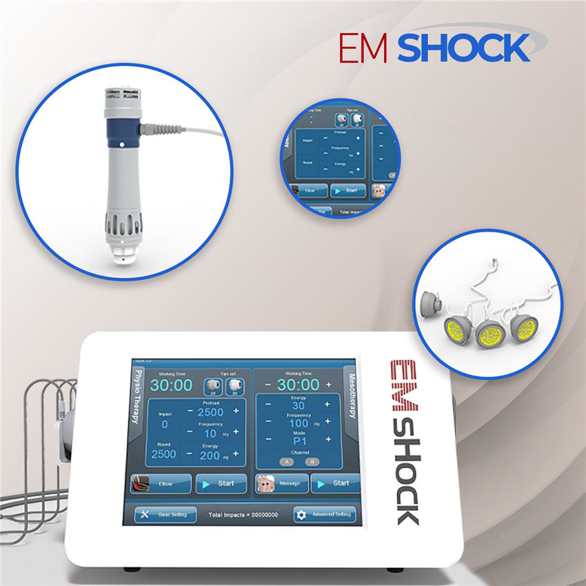 10 Bar lithotripsy Protable Lithotripsy Machine ESWT Radial Shockwave Therapy Machine สำหรับกายภาพบำบัด