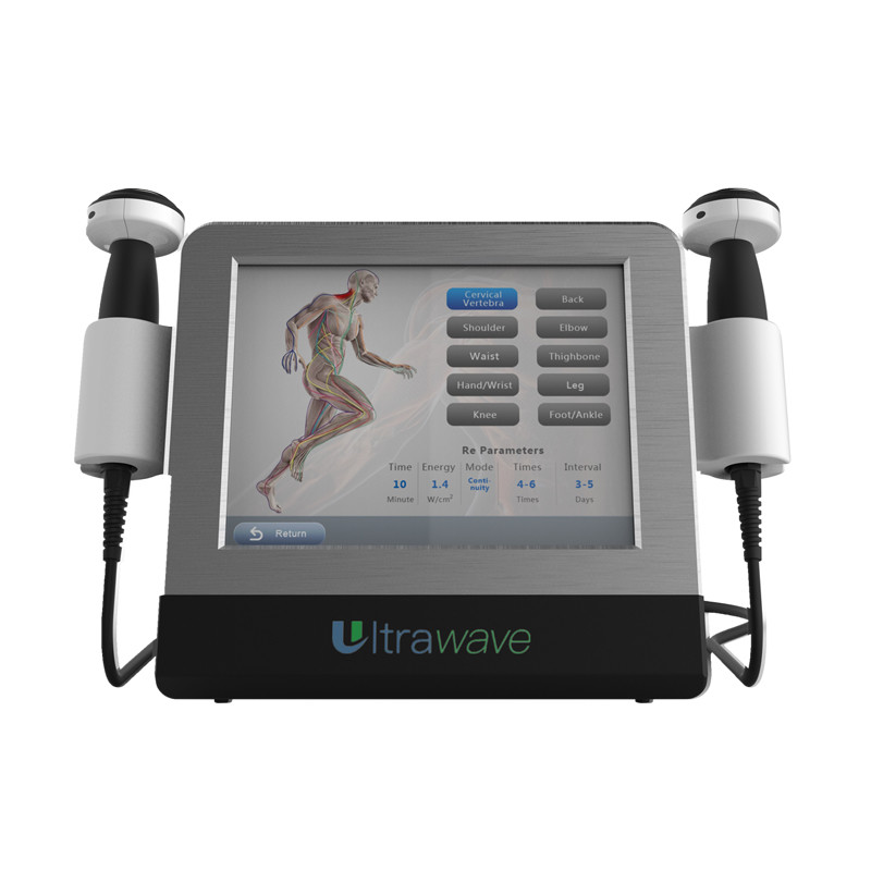 10MHZ กายภาพบำบัด Shockwave Machine Double Channels Ultrasound เปิดตัว