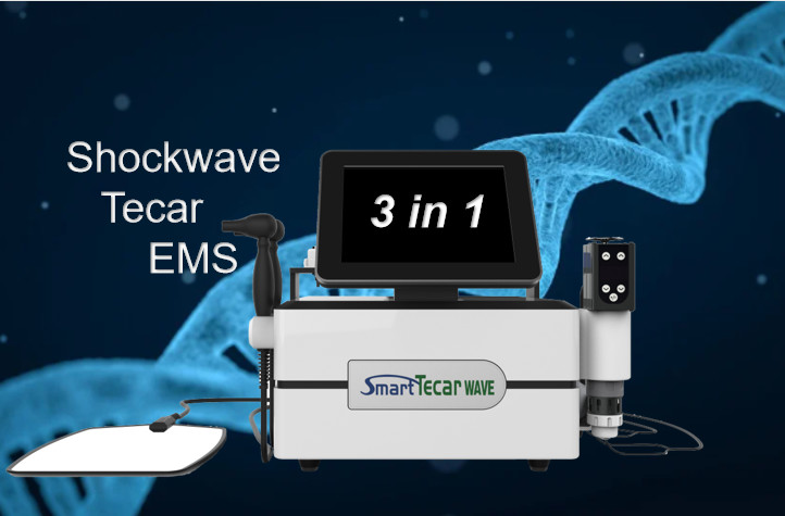 Tecar Therapy EMS Shockwave Machine 3 In 1 สำหรับ Body Pain ED Treatment