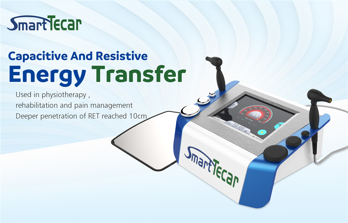 40MM Handle 300W Tecar Therapy Machine สำหรับการนวดกล้ามเนื้อบรรเทาอาการปวดเมื่อยตามร่างกาย